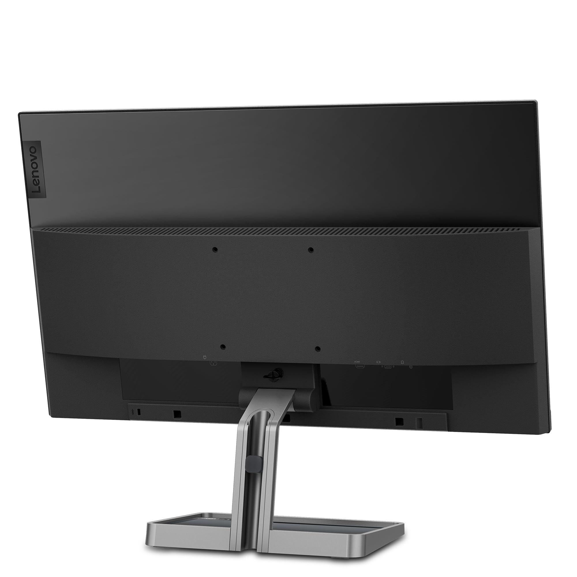 Lenovo L24i-30 - Wyświetlacz FHD 23,8'' (IPS, 75 Hz, 4 ms, VGA, Kabel HDMI, Freesync, metalowa podstawa z uchwytem na telefon) Regulacja nachylenia - Czarny