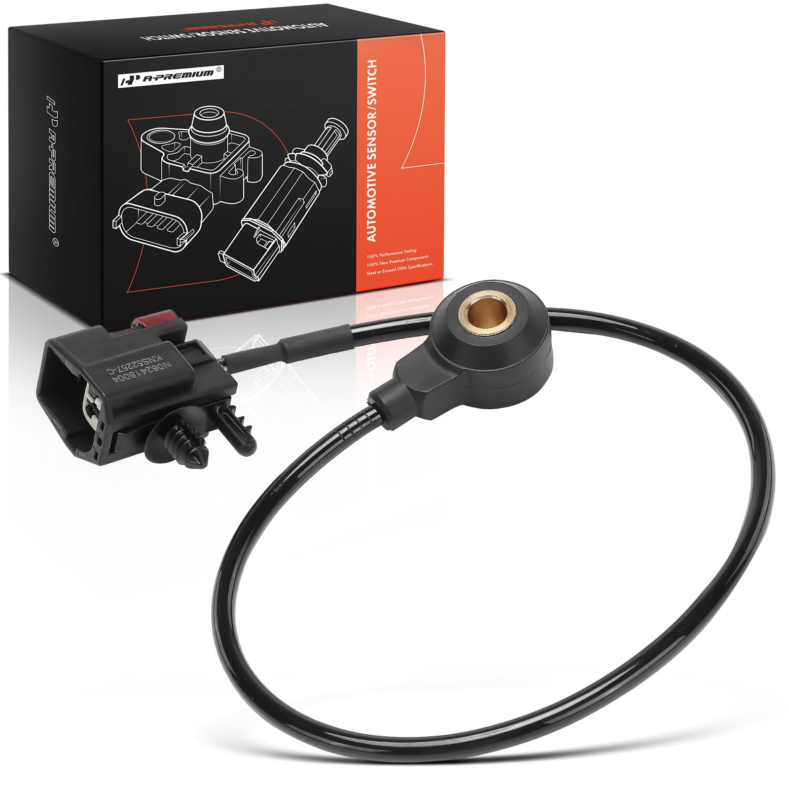 A-Premium Ignition Knock Detonation Sensor Compatible with Mazda Tribute 01-06 & Ford Thunderbird 03-05 & Jaguar S-Type SType 00-02 06-08 & Lincoln LS