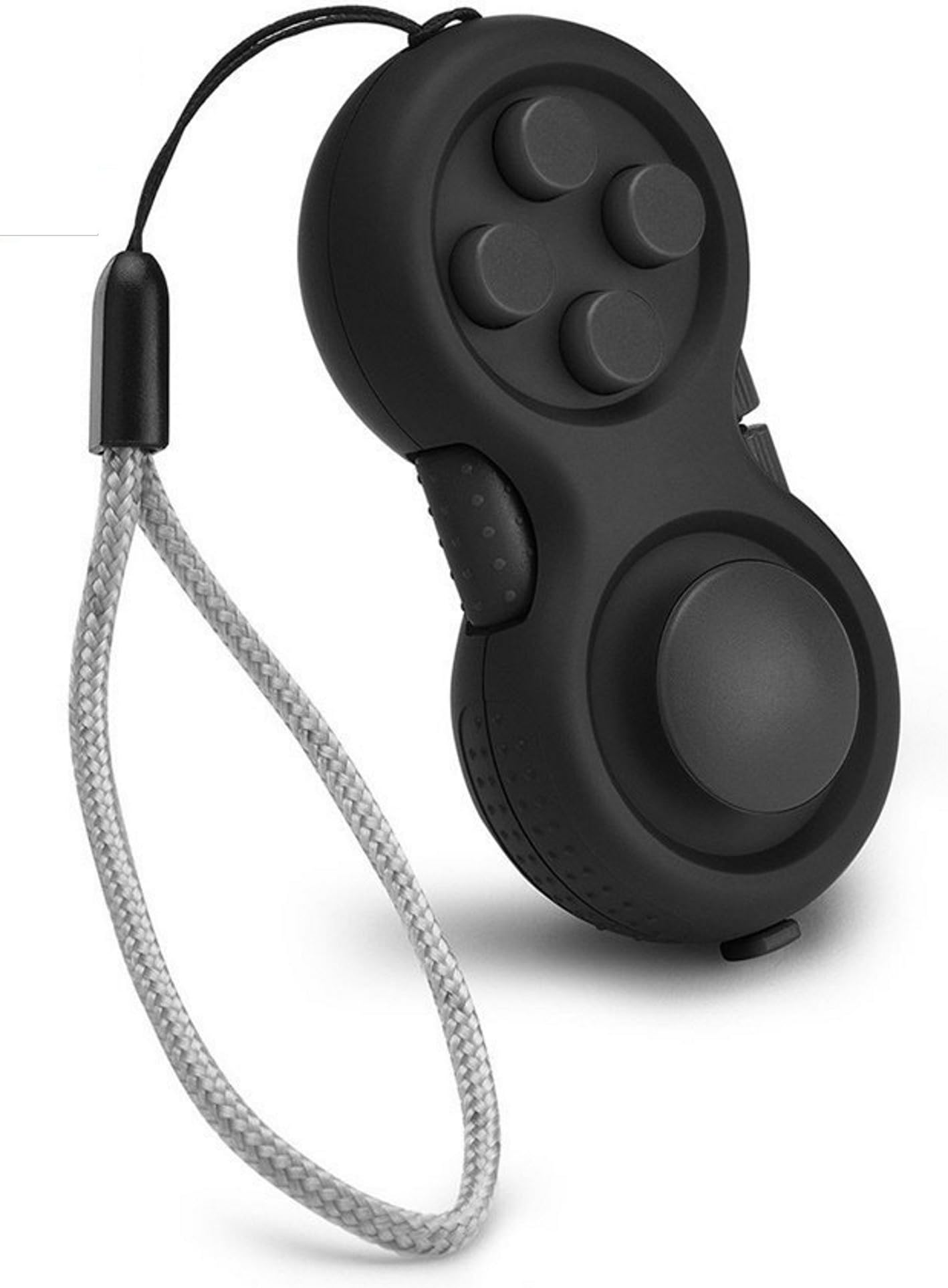 Fidget Pad, 9 Sided Controller Game Pad Fidget Focus Magic Cube Toy Relieves Stress and Anxiety ADD, ADHD (Black)