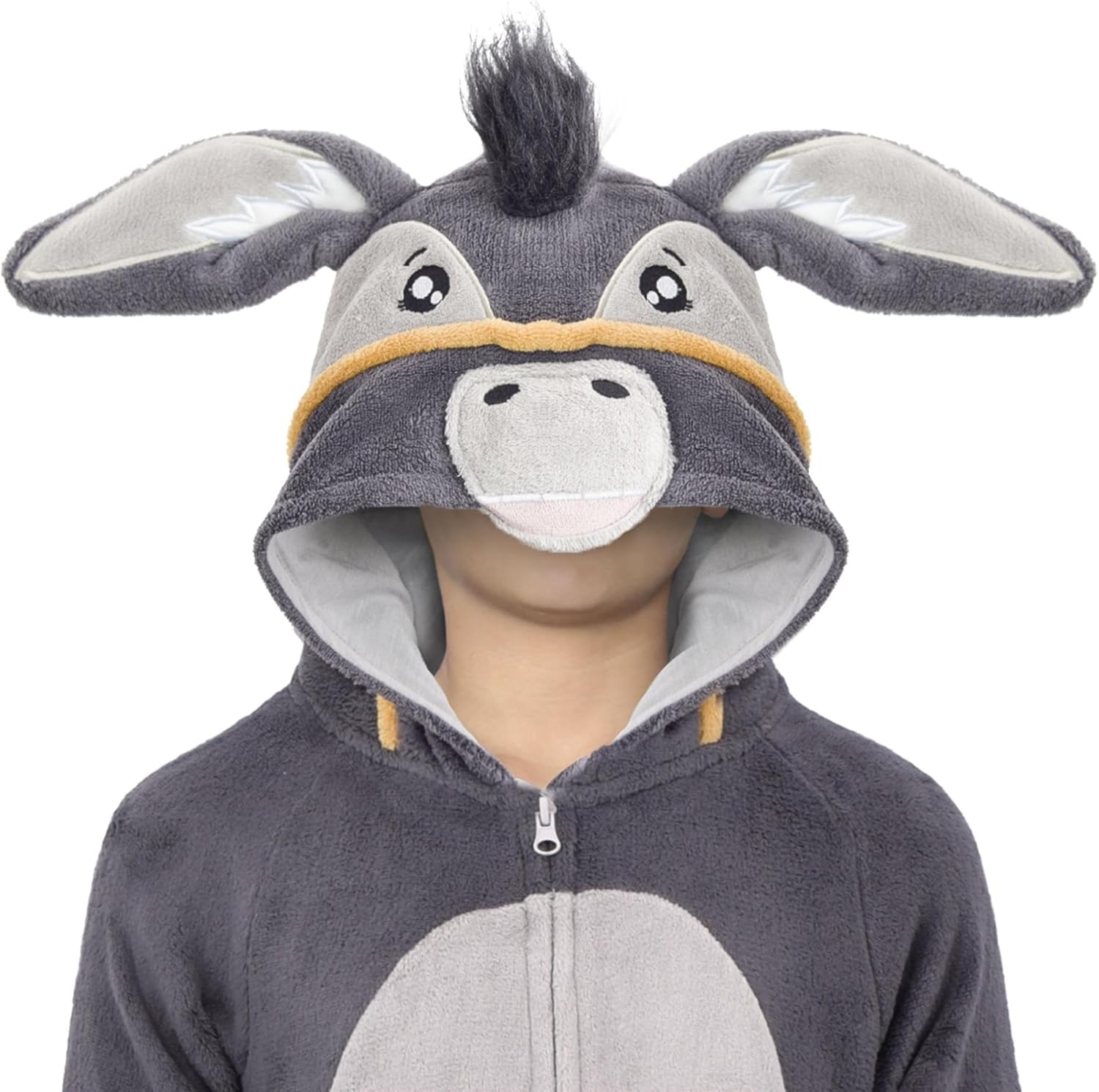 Xmas Nativity Donkey Costume Flannel Fleece Christmas Nativity School Play Donkey Fancy Dress Roleplay Costume - Image 4