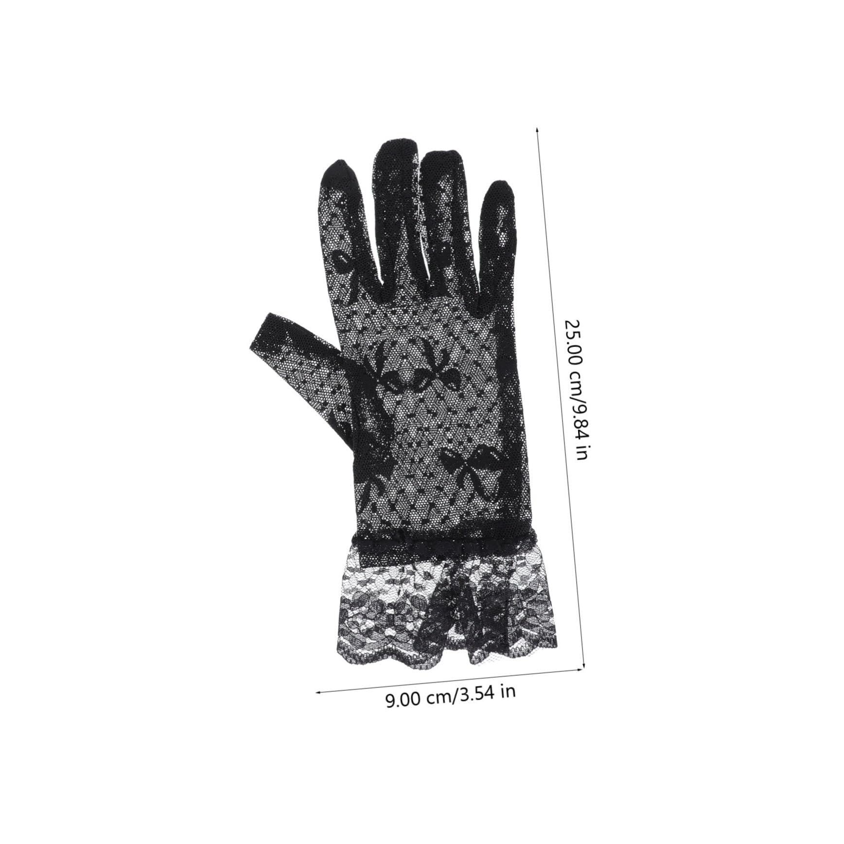 minkissy 4juegos Conjunto De Sombrero y Guantes De Malla Retro Para Fiesta Accesorios Elegantes Para Boda y Festival Para Fotografía y Baile De Diseño Noble y Atractivo Para Celebraciones