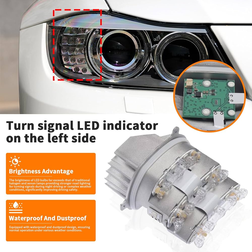 Amazon.com: YINAVAGAD 63127245813 63127245815 Front Left LED