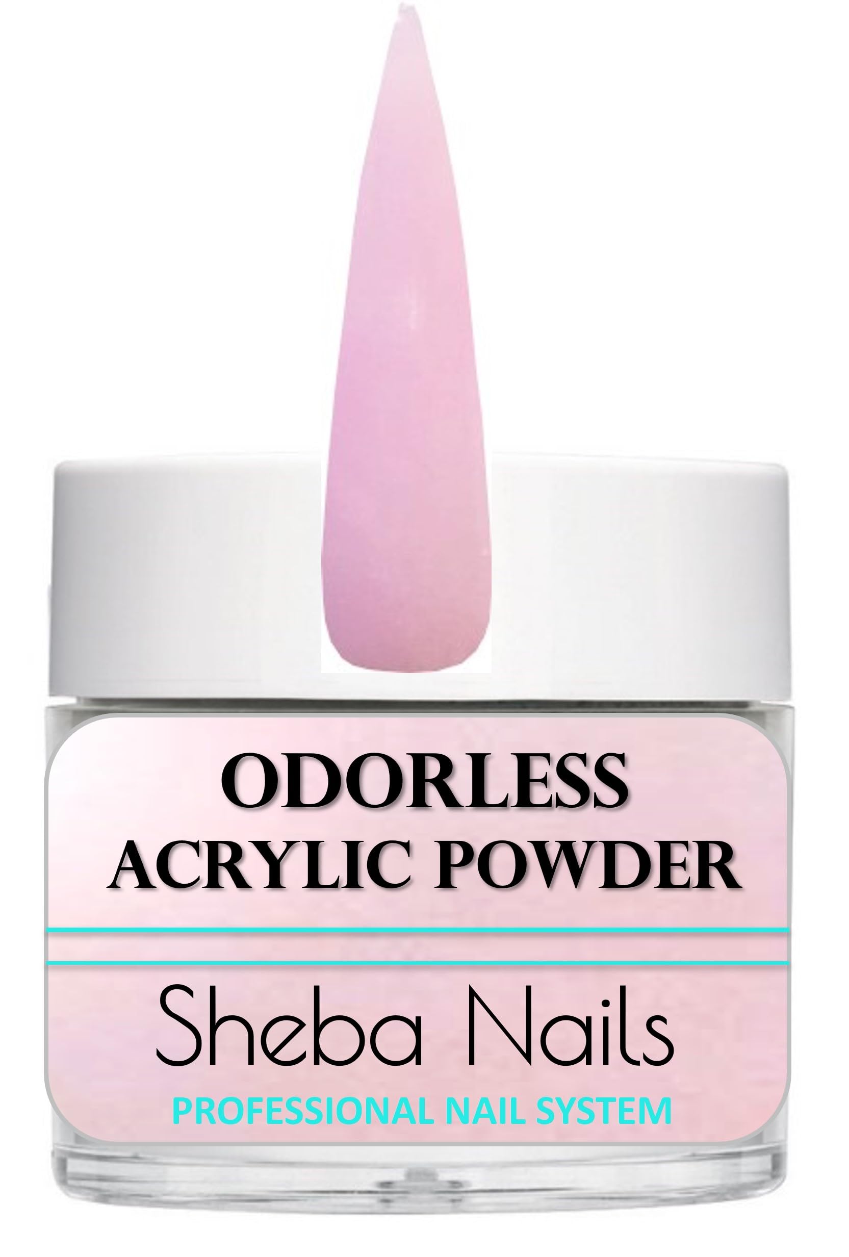 SHEBA NAILS Odorless Acrylic Powder - Forever Pink - 1oz - Acrylic Nails DIY Nail Extension Perfect For Cosmetology Students To Practice Or Take State Board Exam - Tamper Proof/Evident Seal