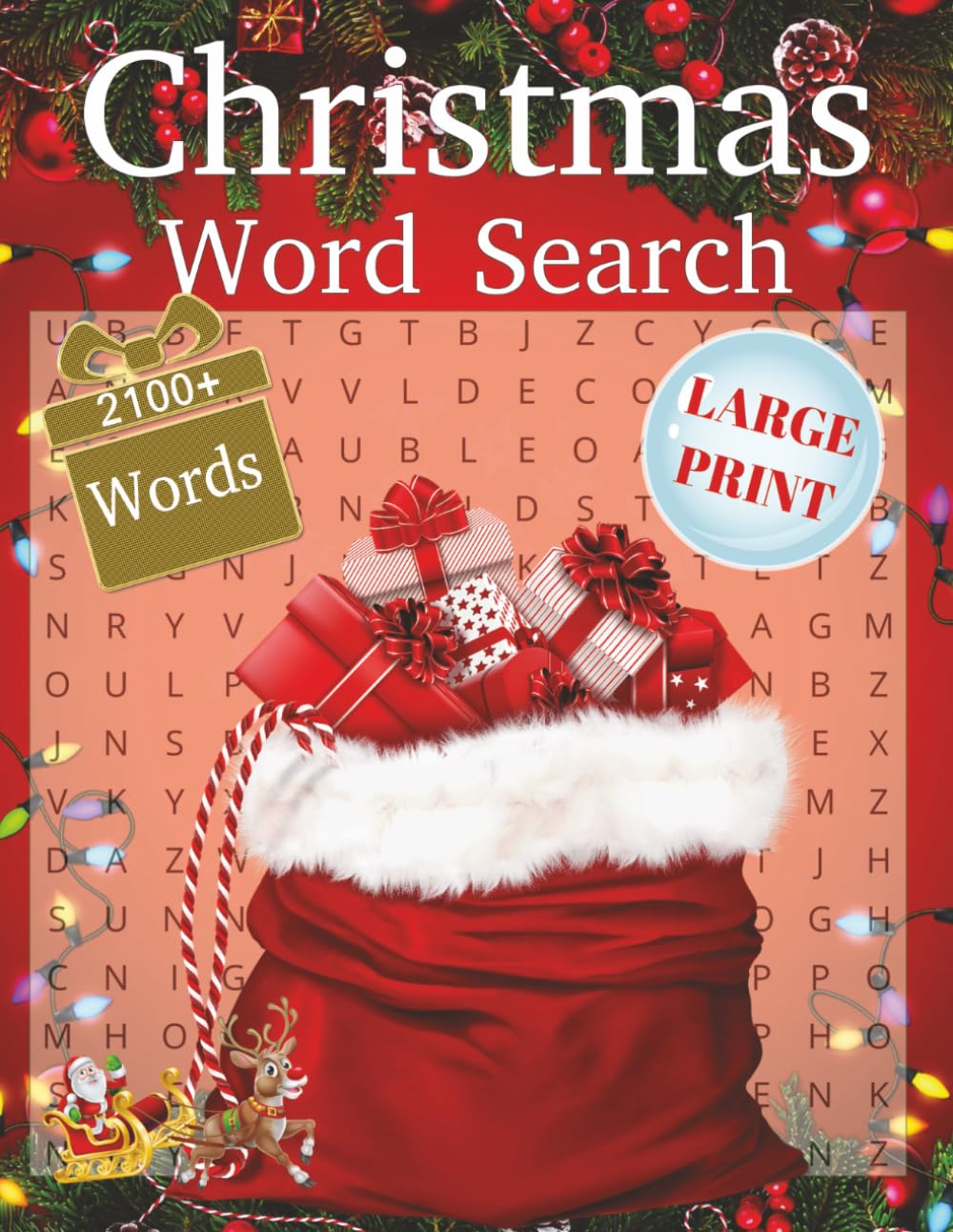 Christmas Word Search for Adults: Large Print Holiday Puzzle Book for Adults and Seniors – 85 Heartwarming Holiday Themes | Over 2,000 Festive Words
