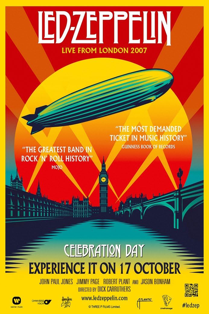 Led Zeppelin Celebration Day - (24" X 36") Movie Poster
