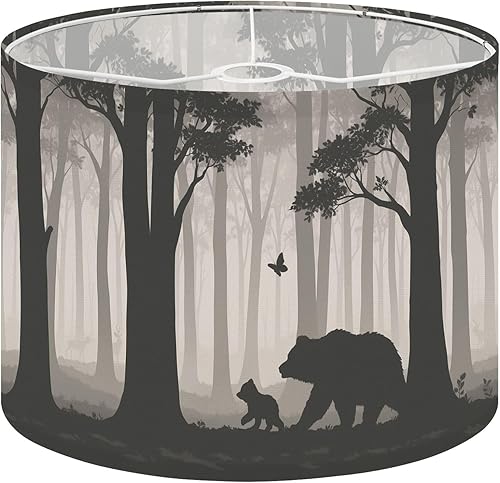 Miniatura 22 de Lamp Shades Set of 2 Floral style 70s groovy daisy flowers Retro floral naive design Style Drum lampshades for Floor Lamps Table Lamps Pendant Light