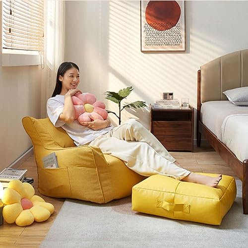 Miniatura 8 de Funda de sofá Lazy Sack (sin relleno) cuadrada con reposabrazos, para muñecos de animales de peluche o espuma para niños, adultos, sofá para