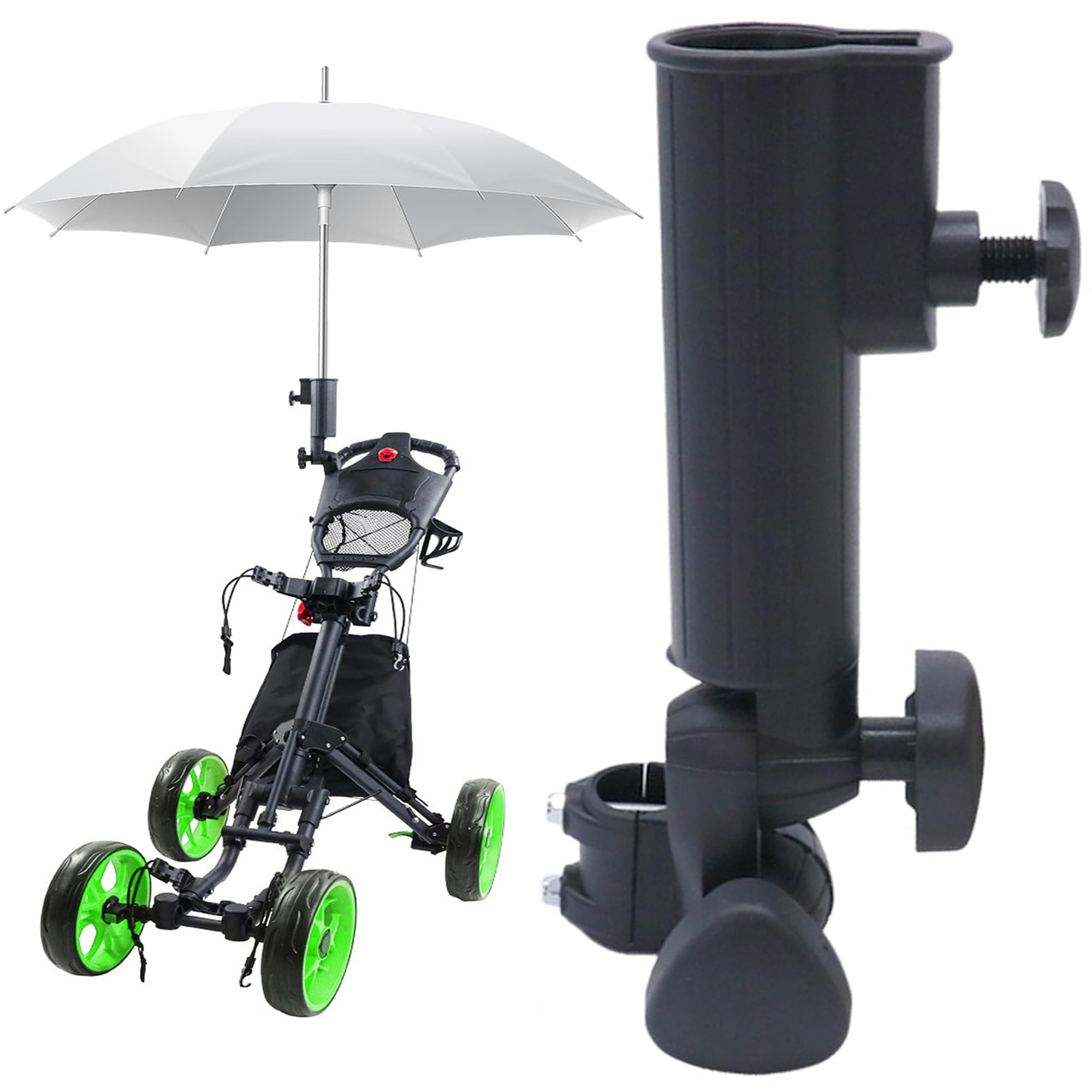 Paraguas de Golf Universales Ajustables 180° Negro