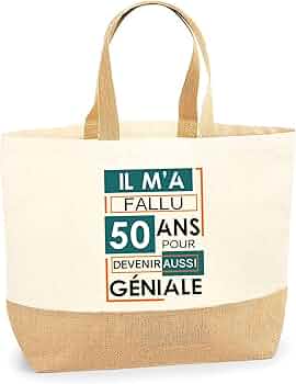 Grand Sac En Toile De Jute Avec Nom Cadeau D'anniversaire De La Fête Des Mères Pour Maman Grand-mère - CALLIE
