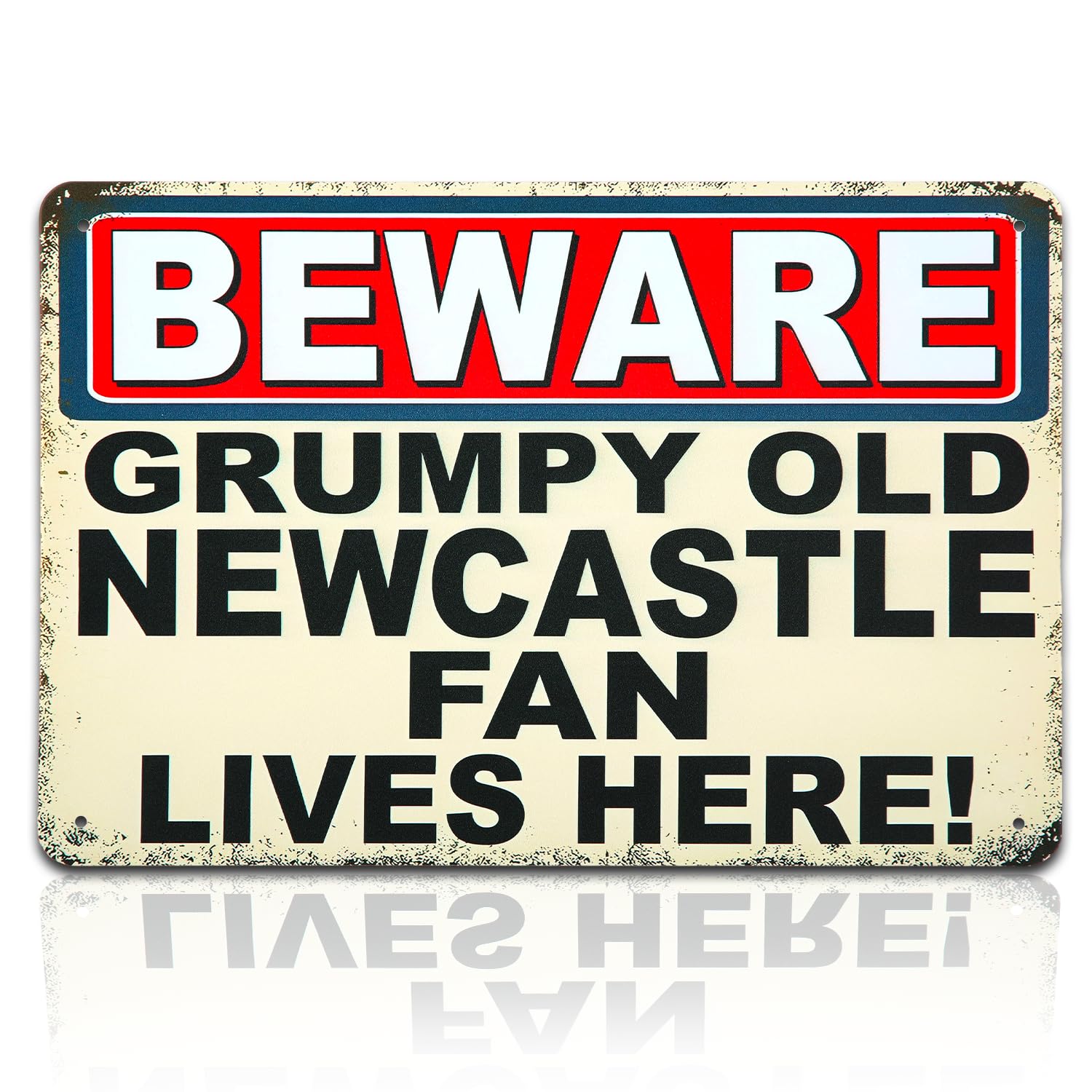 Vellivar Newcastle United Gifts for Men Boys, Funny Sign for Newcastle