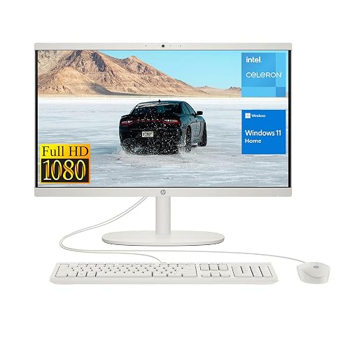 HP All-in-One Desktop with 21.5 FHD Display