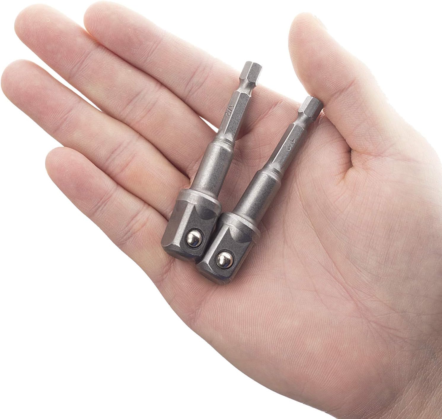 OIIKI 6 Pack 1/2 inch Square Socket Adapter Bit Set, Impact Driver Power Bits for Automotive DIY-1/4 Hex Shank - Image 5