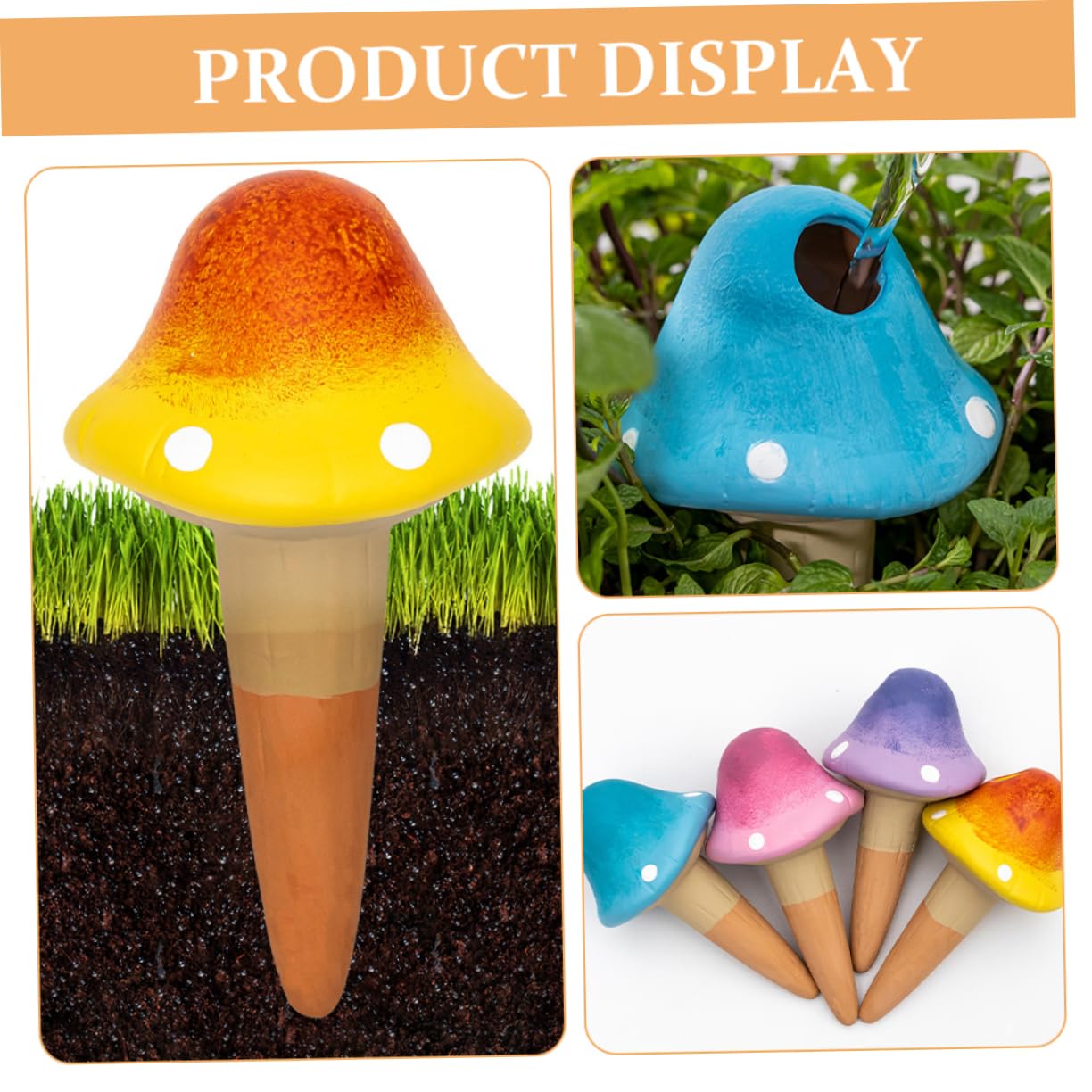 4 dispositivos de riego automático de hongos para uso duradero, reutilizable, herramienta de riego para suculentas y plantas en maceta