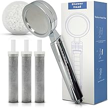 SOKOZ Handheld Shower Head and Shower Filter with 3-Stage – Removes Chlorine & Hard Water, Water Filter Prevent Hair Loss & Moisturize Your Skin – Easy Installation, Universal Fit, فلتر دش الاستحمام