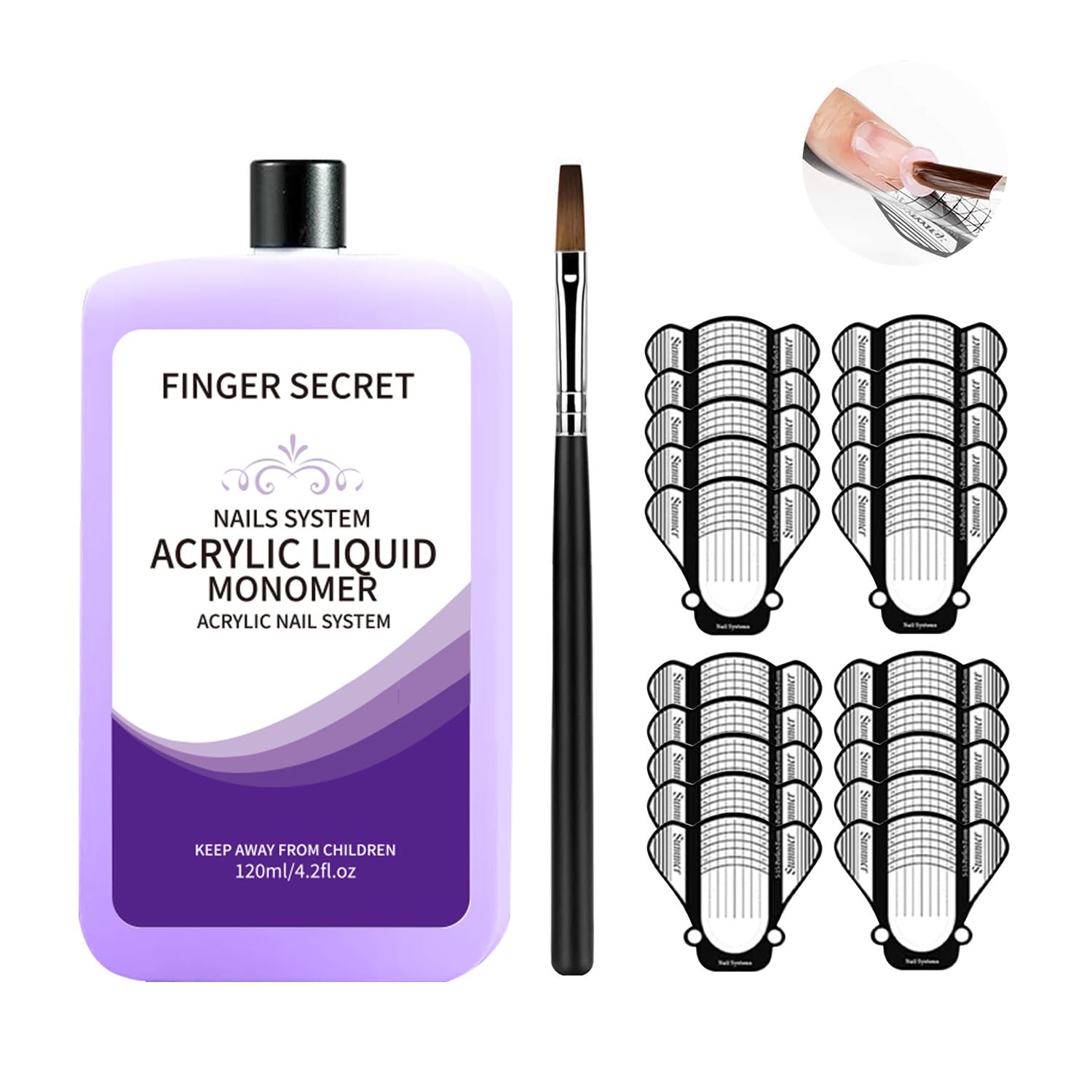 Acrylic Liquid Monomer 120ml/4.2fl.oz,Nail Liquid Monomer,Liquid Monomer for Acrylic Nails,Acrylic Liquid for Acrylic Powder Nails Extension Acrylic