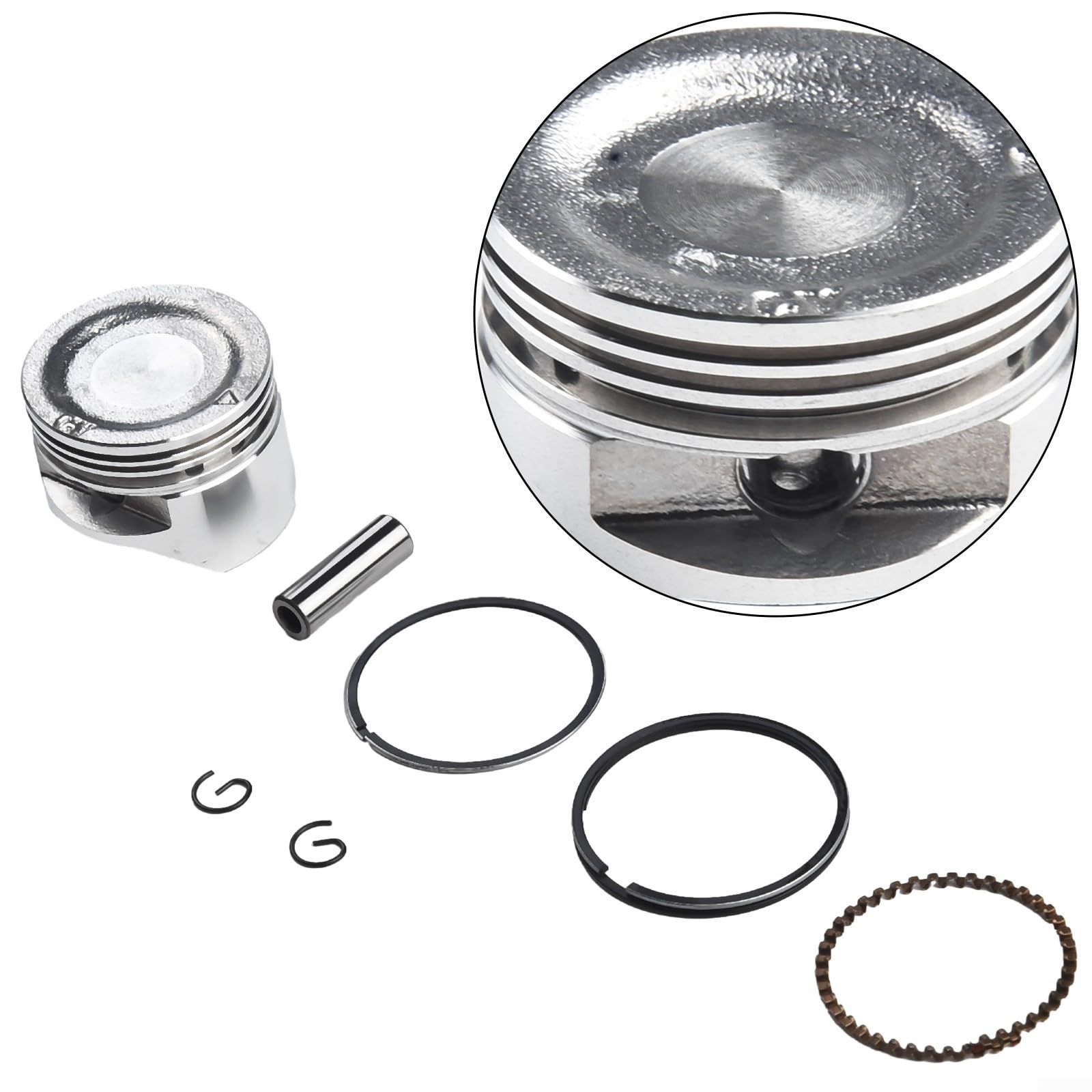 Kit Segments De Piston 39 Mm Pour Moteur Honda GX35 - Remplacement Pièces Débroussailleuse, Complet Avec Bagues Et Circlips - 4