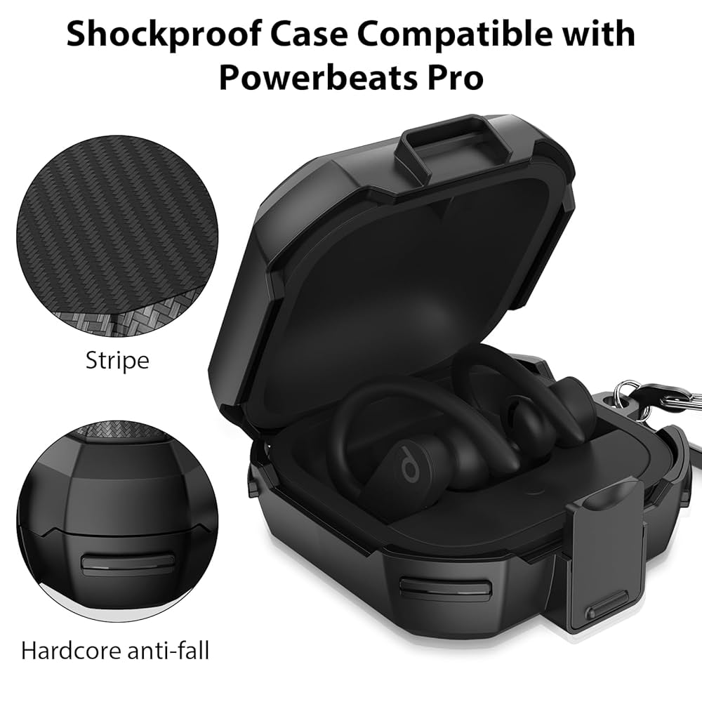 PowerBeatsProブラック、PowerBeatsPro保護ケース Amazon.co.jp: Powerbeats Pro用レザー保護ケースカバー