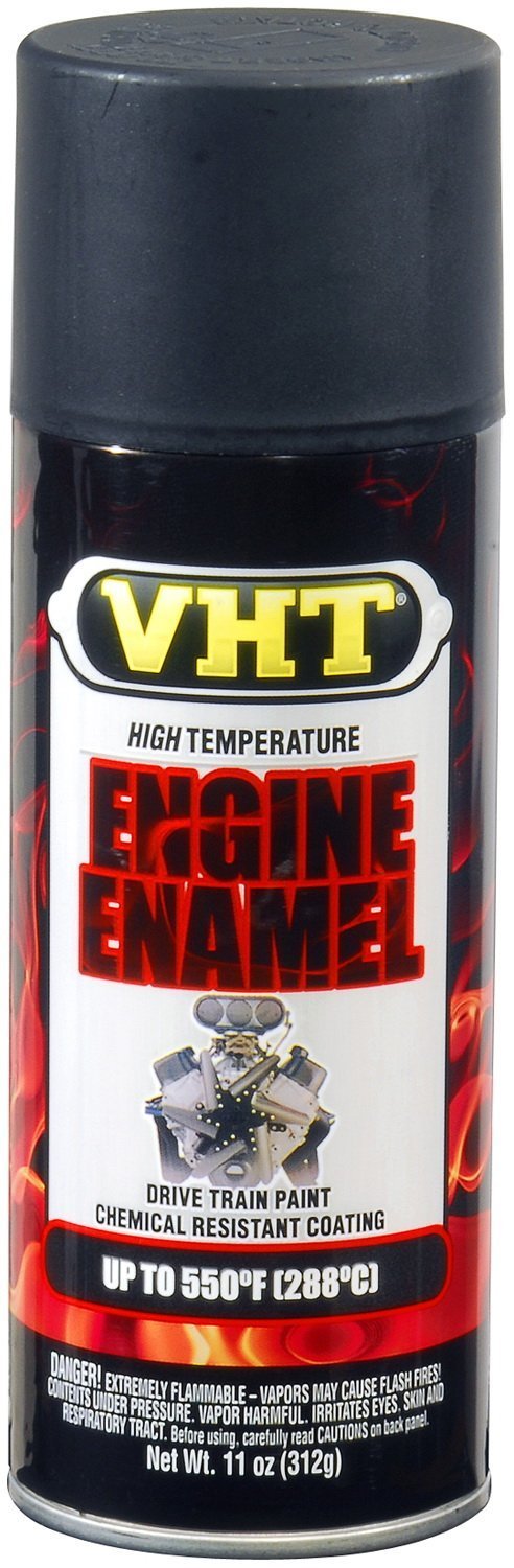 VHT (ESP139007-6 PK) GM Satin Black High Temperature Engine Enamel - 11 oz. Aerosol, (Case of 6)