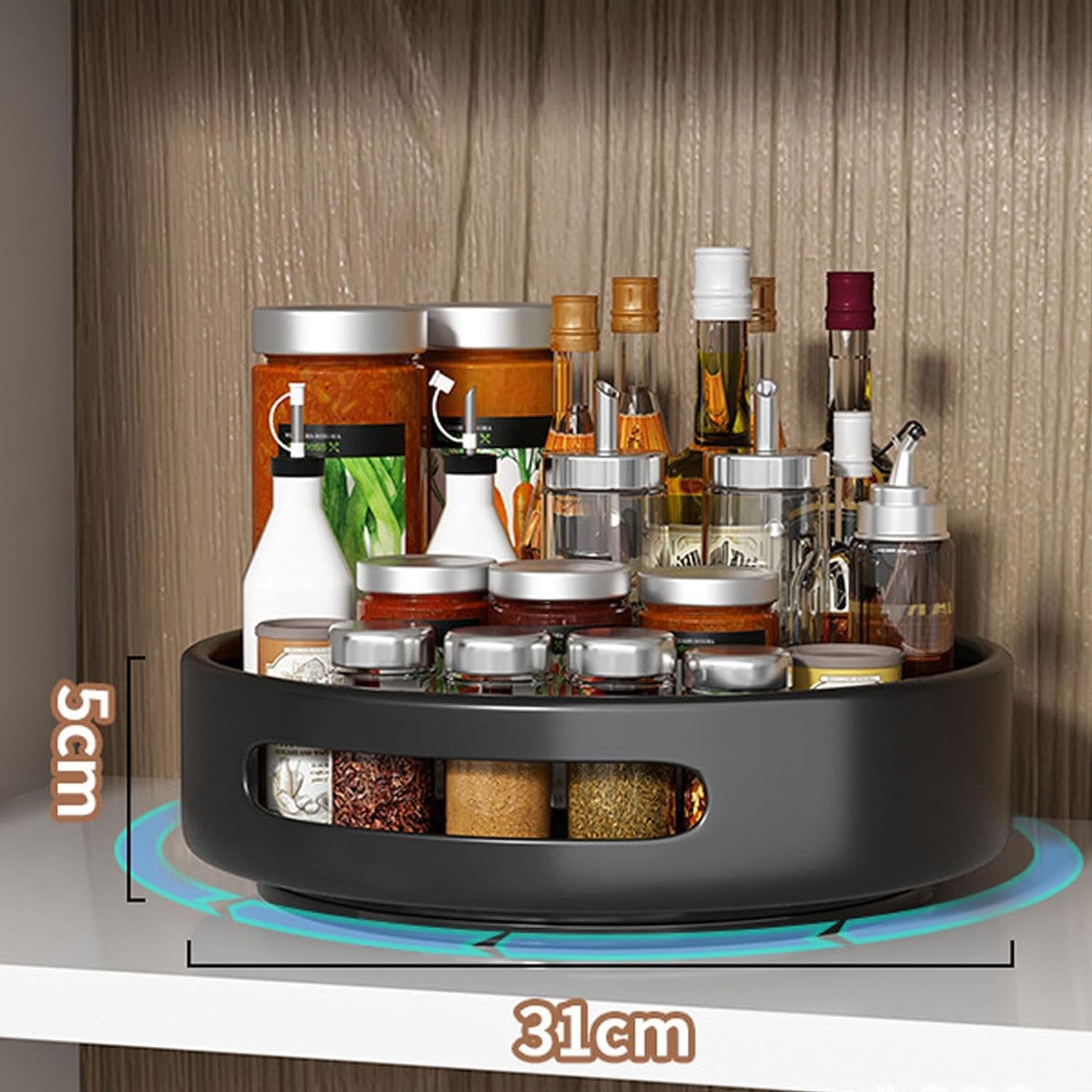 Lazy Susan Drehteller-Organizer – 30,5 Cm, Mit Rutschfesten Pads Für Küche & Schrank