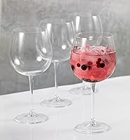 Vista 3 de MIKASA Julie - Juego de 4 vasos de cristal sin plomo, 22.1 onzas líquidas, transparentes