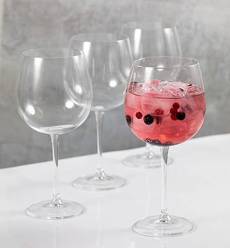 Miniatura 3 de MIKASA Julie - Juego de 4 vasos de cristal sin plomo, 22.1 onzas líquidas, transparentes