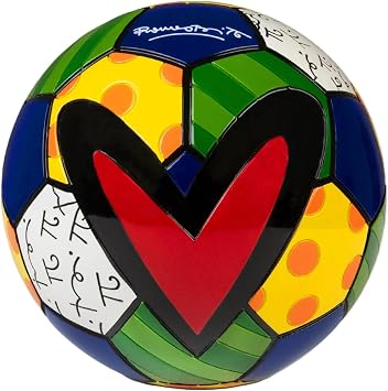 Britto Collectible Figurine - Iconic Art Figurine, Decorative Displays for Modern Home Decor | Designed by Iconic Artist Romero Soccer Ball