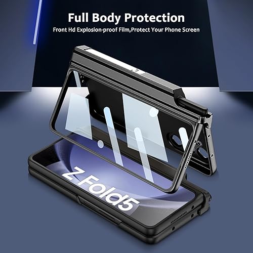 Miniatura 2 de DOOTOO - Funda para Samsung Galaxy Z Fold 5, soporte para bolígrafo S, cobertura magnética de bisagra compatible con MagSafe, protector de pantalla
