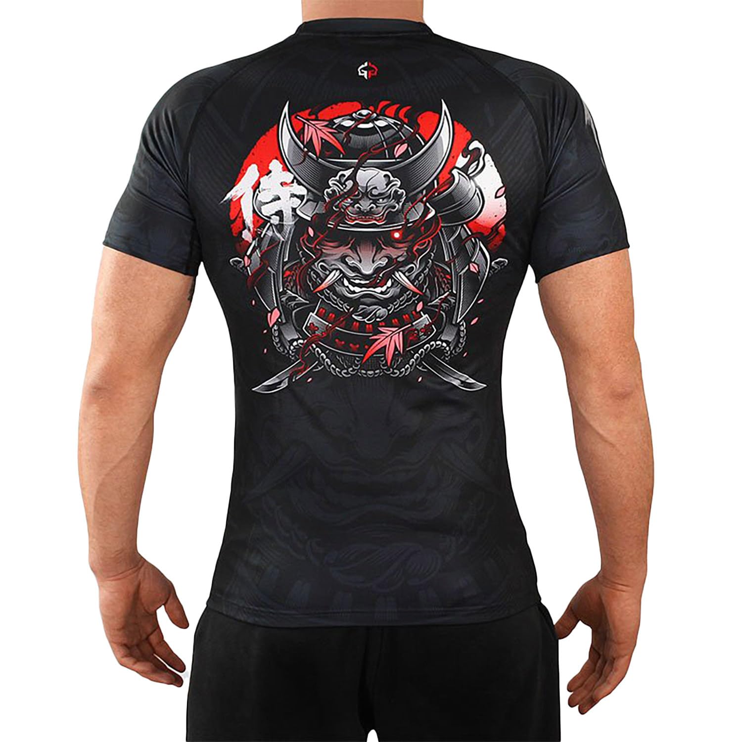 Ground Game Rashguard Herren BJJ MMA Kompressionsshirt Herren Kurzarm, Kampfsport Funktionsshirt