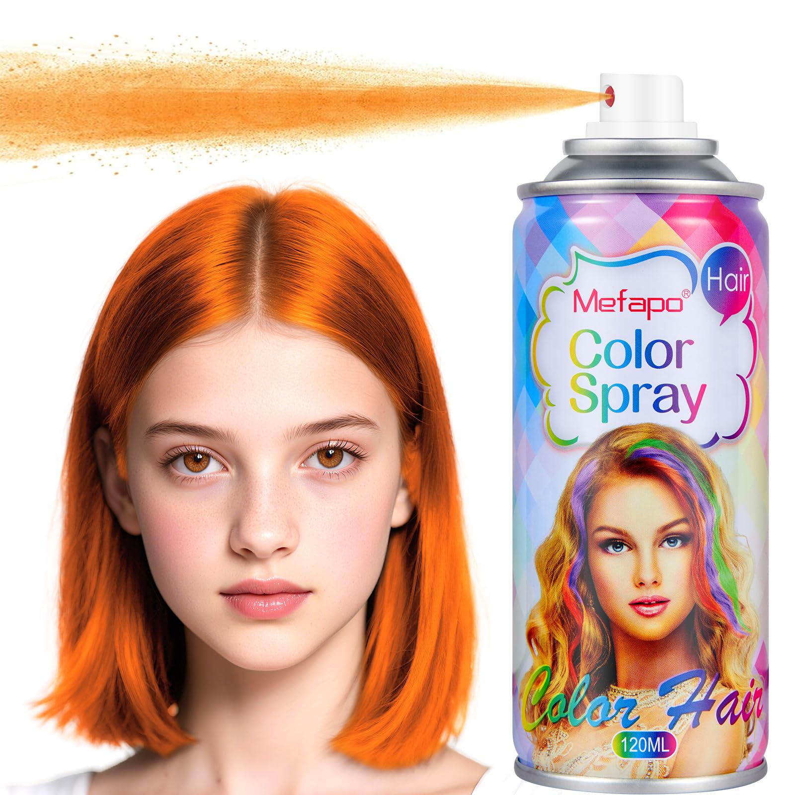 Amazon.com : Temporary Hair Color Spray for Kids Women, Orange