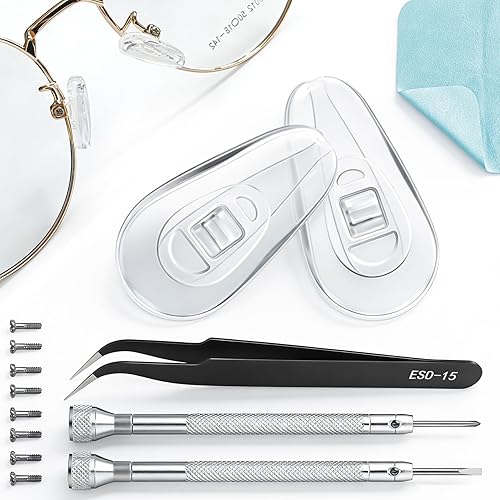 5 pares de almohadillas de silicona para la nariz, diseño de cámara de aire reductora de presión | Kit de repuesto de almohadillas de nariz de