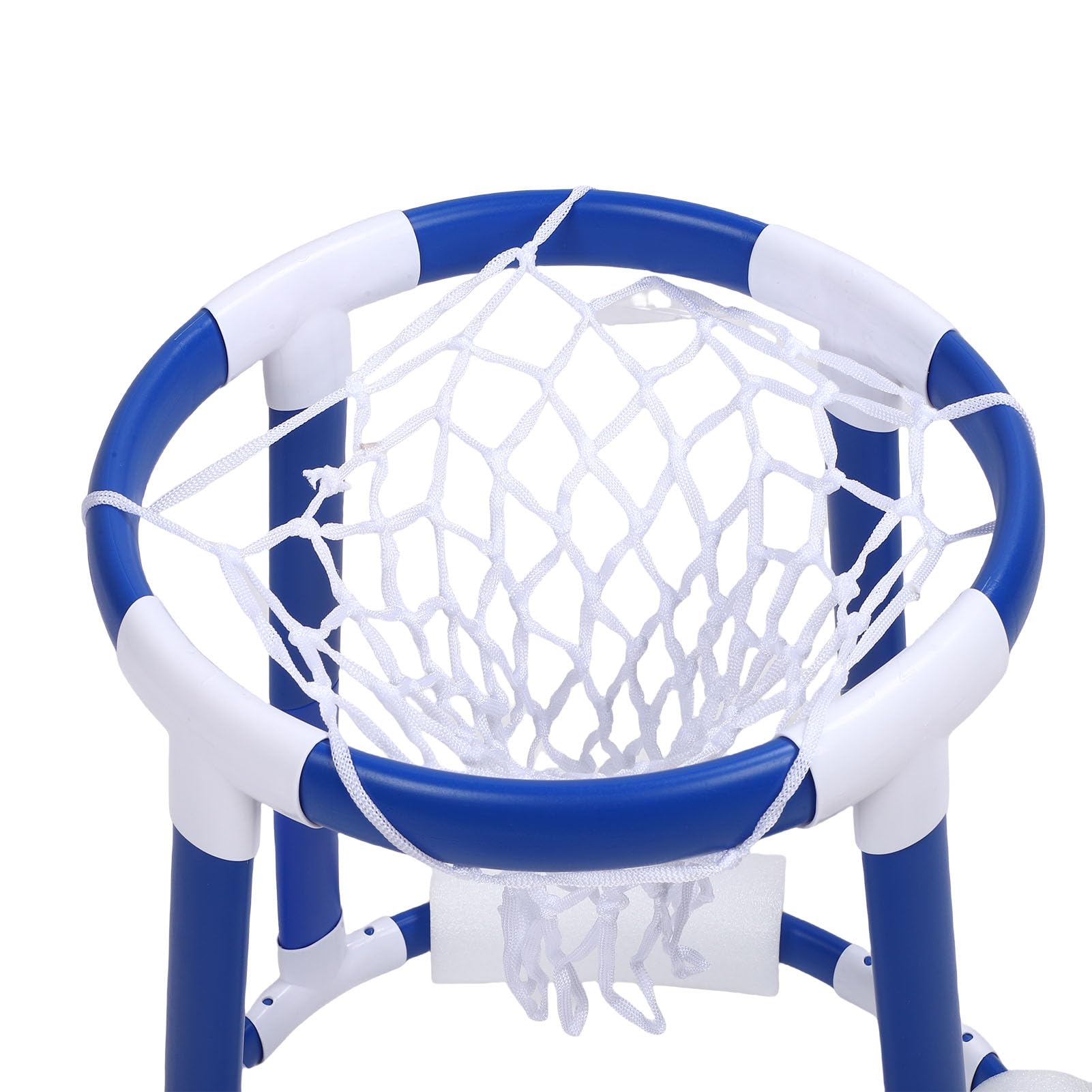 Pool-Basketballkorb für Erwachsene und, Schwimmender Pool-Basketballkorb mit 2 Bällen und Pumpe, Wasser-Spiel für Drinnen und Draußen, Schwimmbadspielzeug für Familienspaß