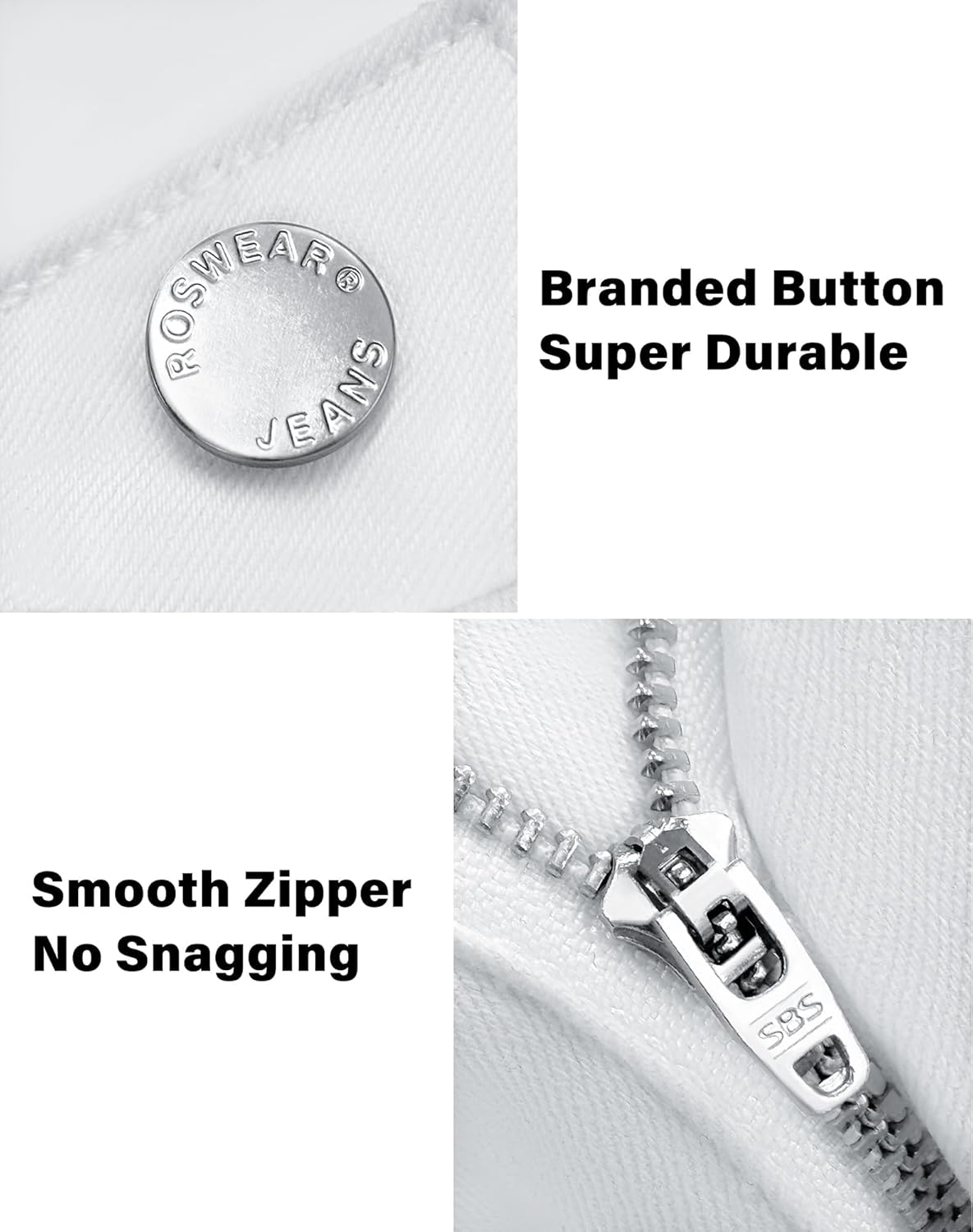 roswear Women's Summer Mid Rise Ripped Denim Shorts Stretchy Butt Lifting Jean Shorts - Image 5