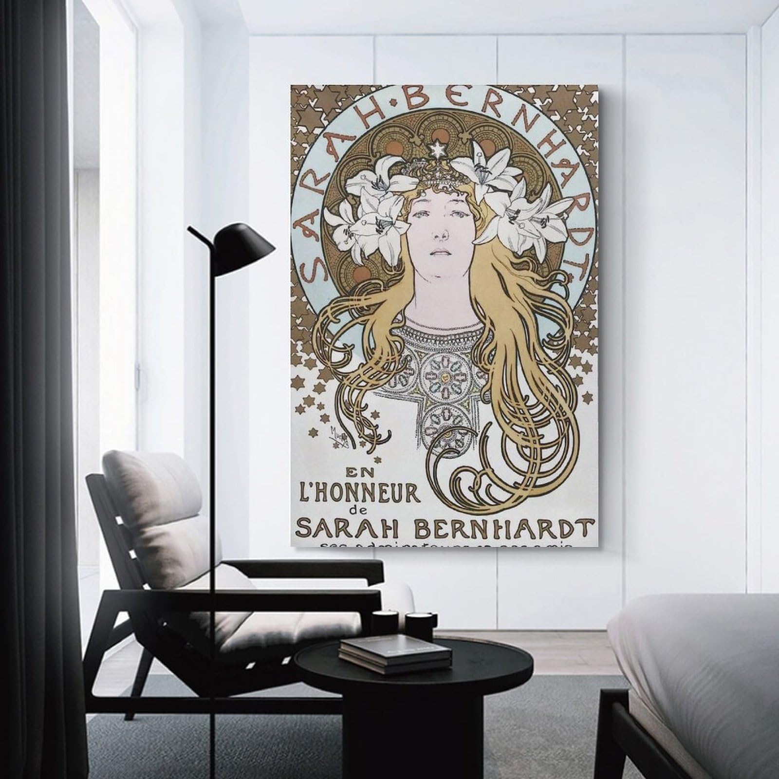 Amazon.co.jp: アルフォンス・ミュシャ 絵画作品「サラ・ベルナール