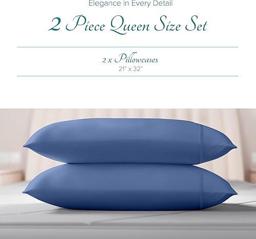 Vista 270 de Carressa Linen Juego de sábanas 100% de algodón egipcio, tamaño Queen, 6 piezas de 800 hilos de algodón egipcio, tamaño Queen, color blanco, suave