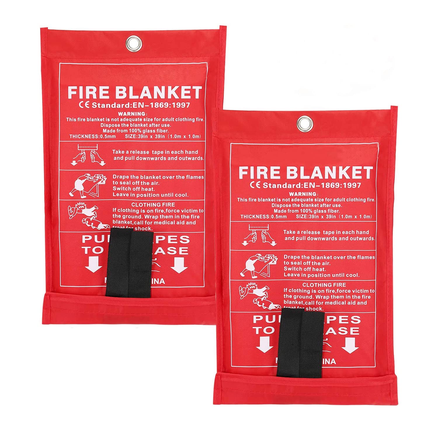 Sainuod Fire Blanket Emergency For Kitchen, Suppression Flame Retardant Safety Blanket For Home, School, Fireplace, Grill, Car, Office, Warehouse 745672819368