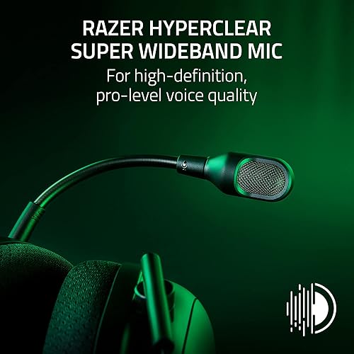 Vista 14 de Razer BlackShark V2 Pro Auriculares inalámbricos para juegos: sonido envolvente espacial THX 7.1, controladores de 1.97 pulgadas, micrófono Negro