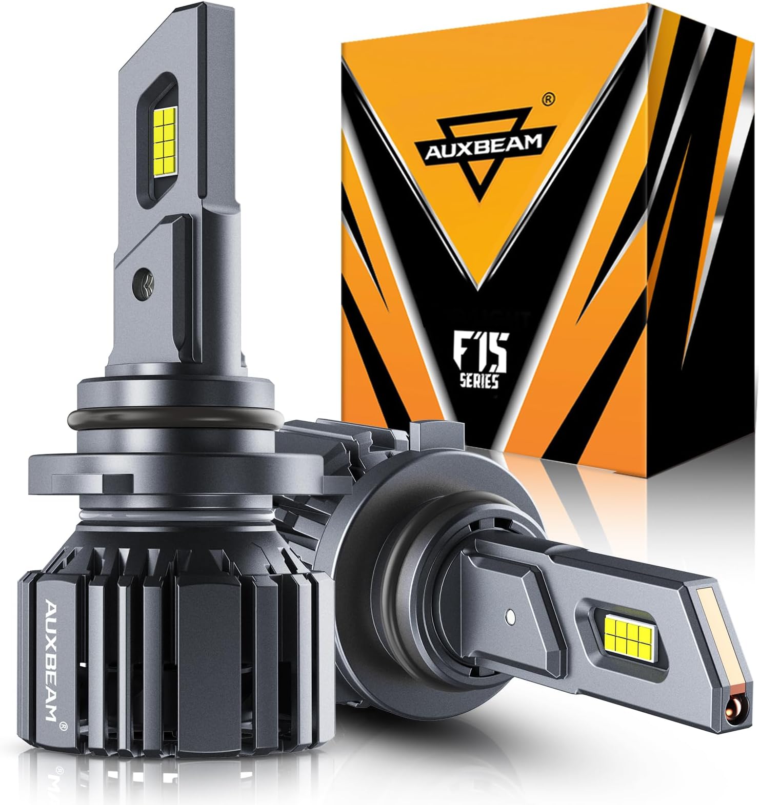 Auxbeam 9006 hb4 Fog Light, F15 Series 20000LM 9006 Powersport Light for Off-Road Use or Fog Light, Need Decoders to Solve Flickers for Jeep, Dodge, Chevy, Cadillac