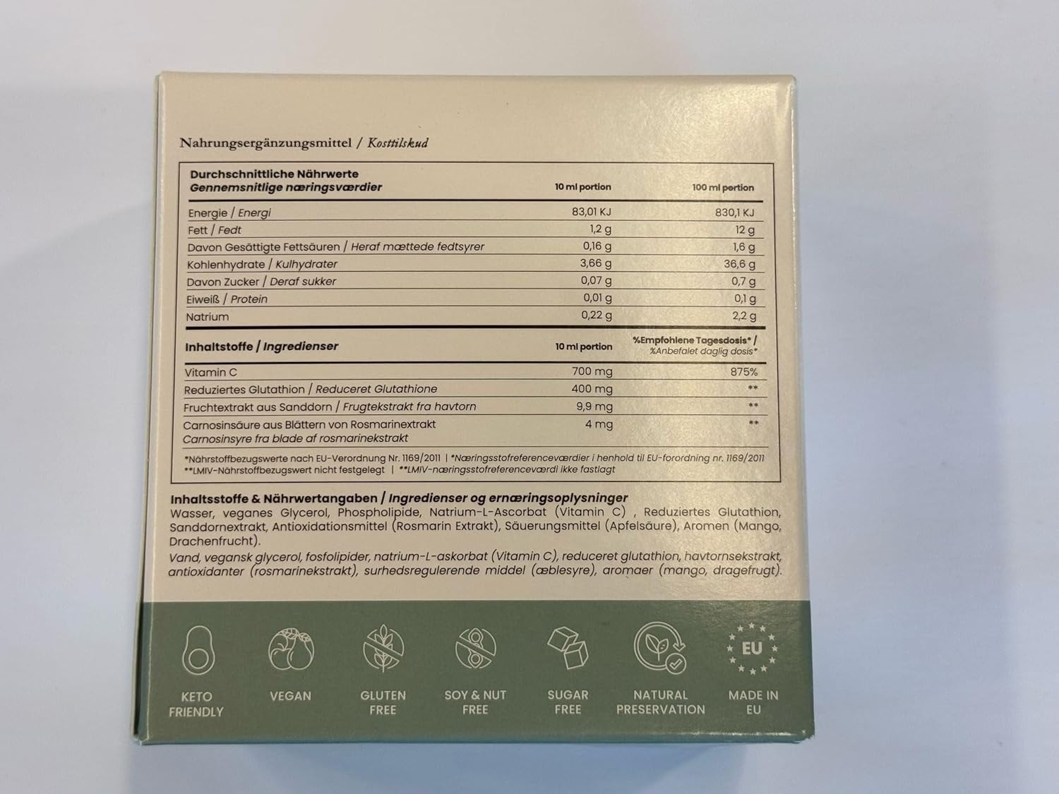 Liposomal Glutathione with Vitamin C | High-Potency Antioxidant for Immune Support, Cellular Protection, Detox & Energy | Vegan, Gluten-Free | Dragon Fruit & Mango Flavor | 30 Sachets, 400 mg - Image 2