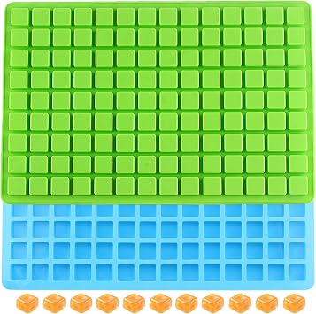 126 Cavity Square Silicone Candy Molds Set of 2