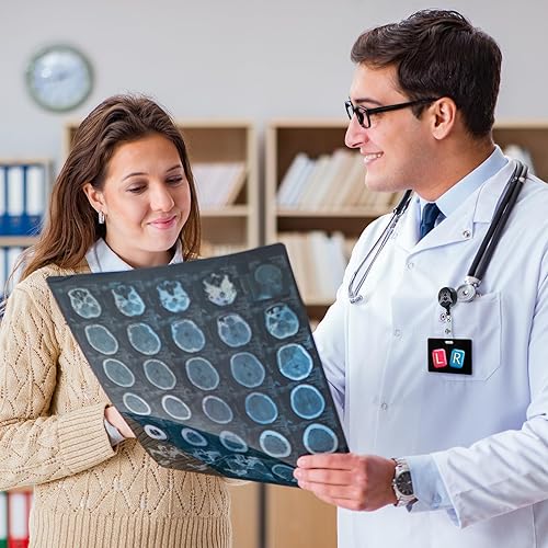 Miniatura 4 de Juego de 3 carretes retráctiles para tarjetas de identificación, soporte retráctil para tarjetas de identificación de rayos X para enfermeras,