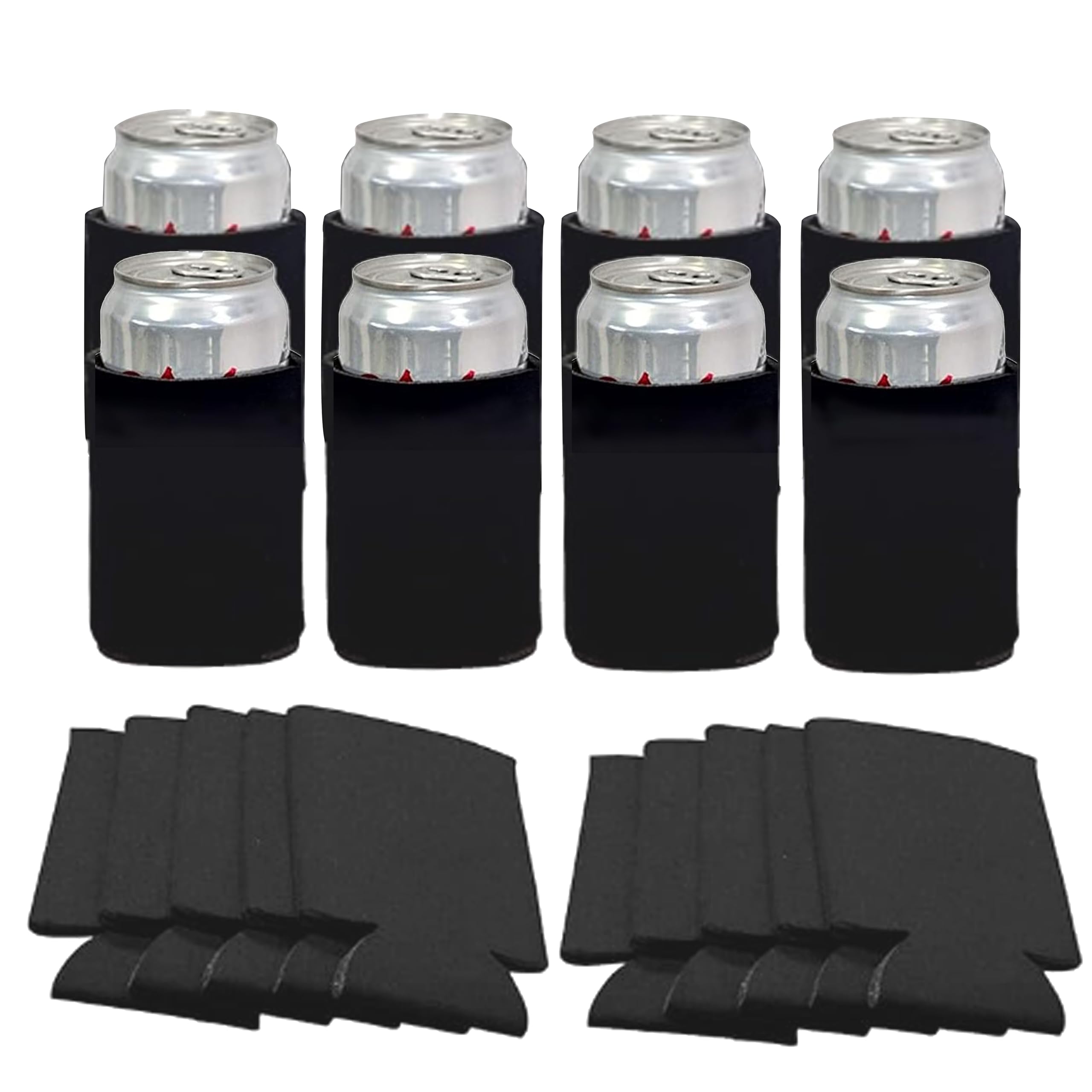 1PCS Can Cooler Sleeve Covers, Insulated Beer Can Cover Sleeve for Drinks, Collapsible and Reusable Can Sleeves for Drinks Cans, Ideal for Home, Office, Bar