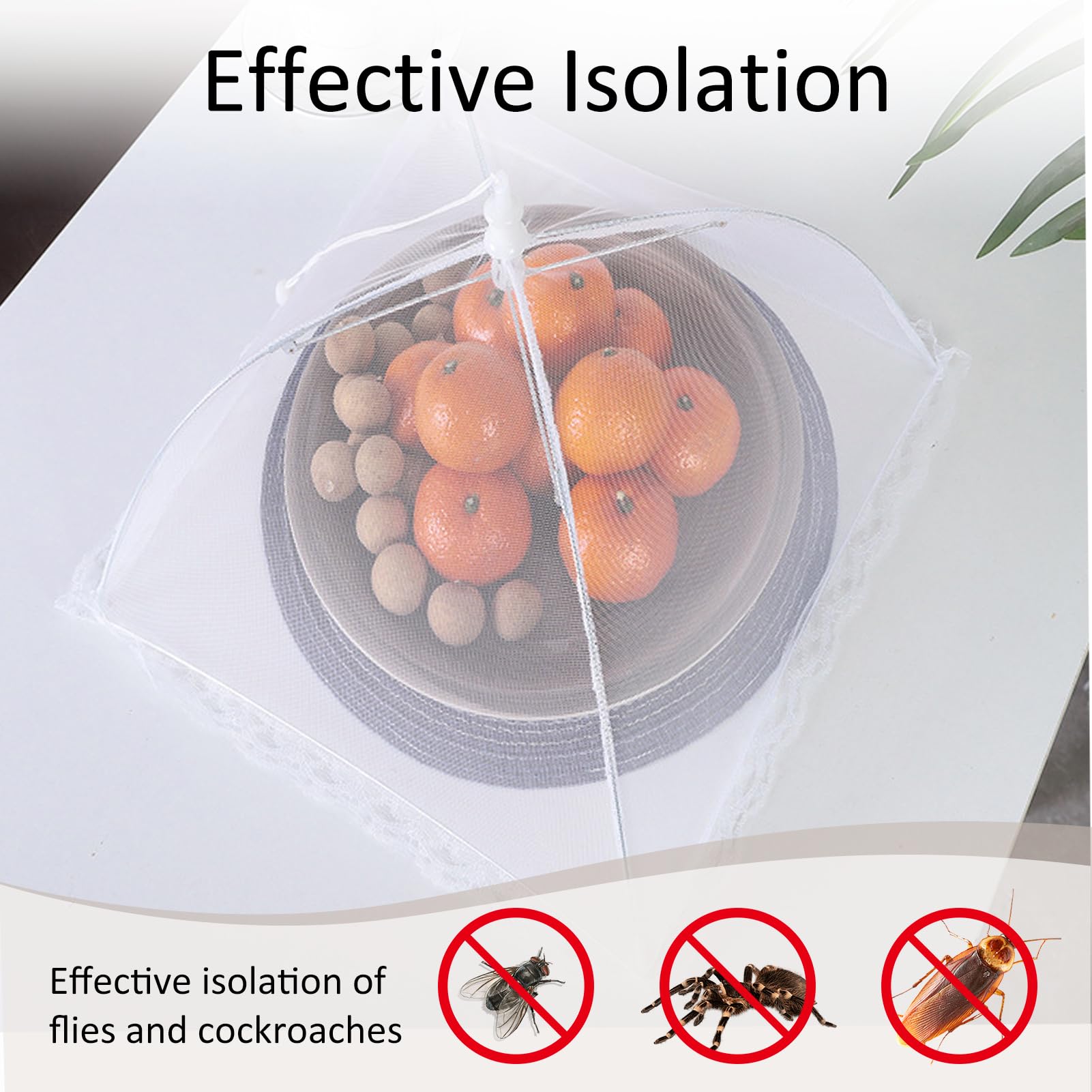 Tokaneit Lot 3 Tentes Pliables Anti-Mouches – Couverture Alimentaire 32x32 Cm – Protection Barbecue, Pique-Nique, Buffet & Camping