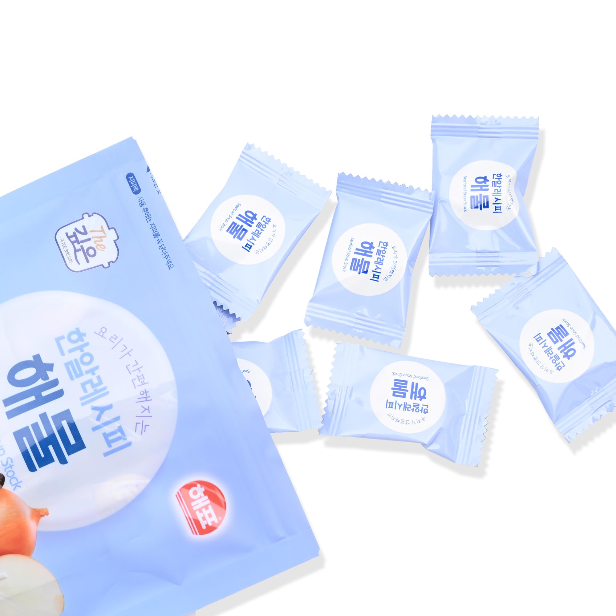 Korean Broth Coin Stock 4g x 35 Tablets - Broth Tablet for Soup Base, Freeze-Dried, No Artificial Flavors, Korean Seafood Stock Coins, Deep Umami Flavor - Easy Pre-Portioned Korean Soup Tablets