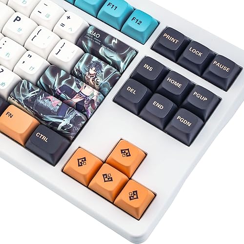 Miniatura 5 de IDOBAO Genshin - Teclas de impacto XDA Profile PBT con 146 teclas para teclado mecánico MX