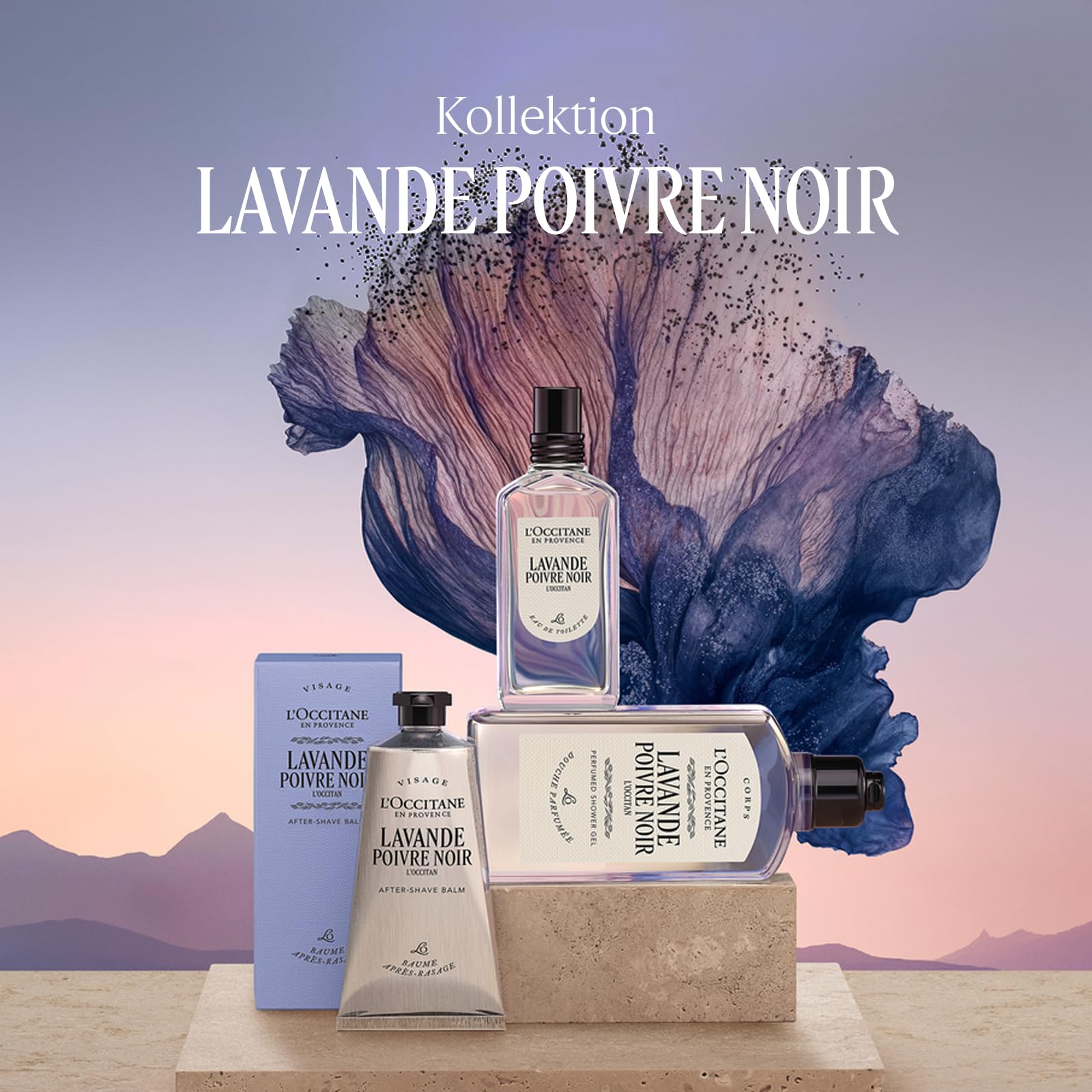 L'OCCITANE - Balsam Nach der Rasur Lavande Poivre Noir (früher L'Occitan) - 75 ml - spendet Feuchtigkeit und mildert Hautirritationen - Made in France