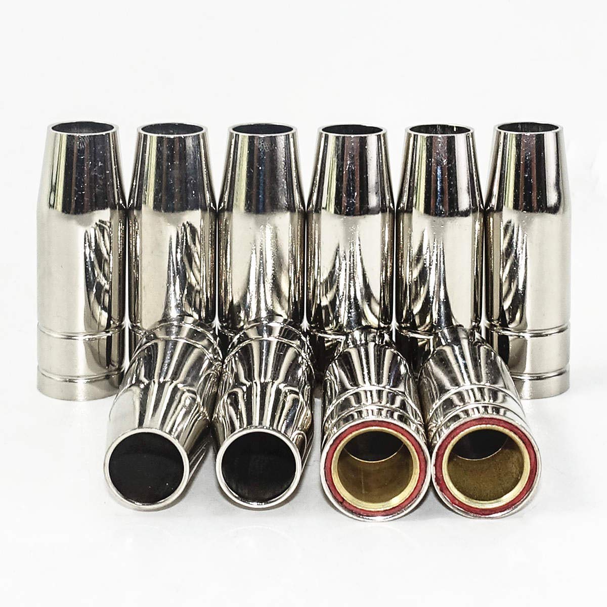 TywelMaster 15AK 24KD 36KD Contact Tips Nozzles Holders Swan Neck MIG Torch/Gun Consumables for Euro Style MIG MAG Welding Torches (15AK Nozzle 10pcs)