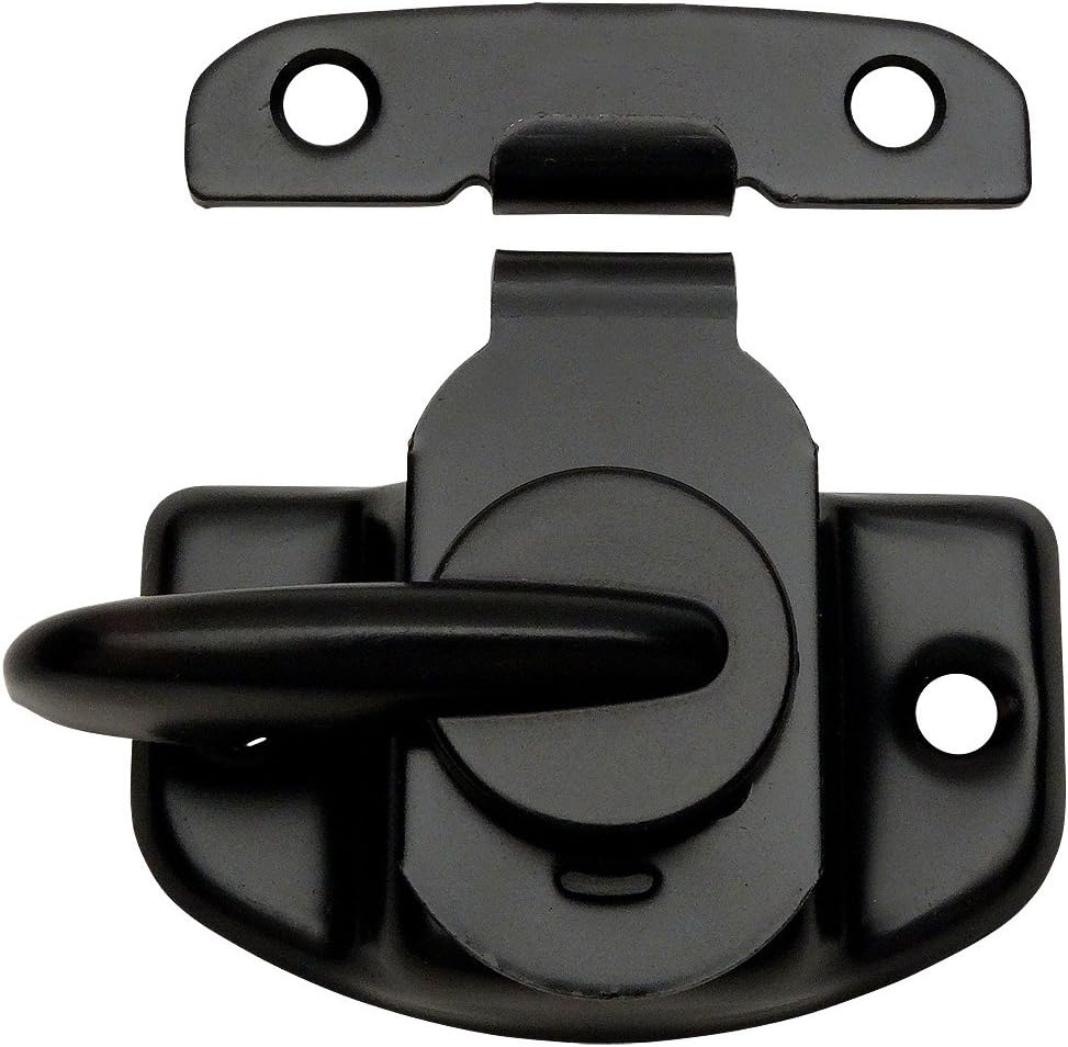 Designers Impressions53638 Flat Black Cam-Action Window Sash Lock and Keeper
