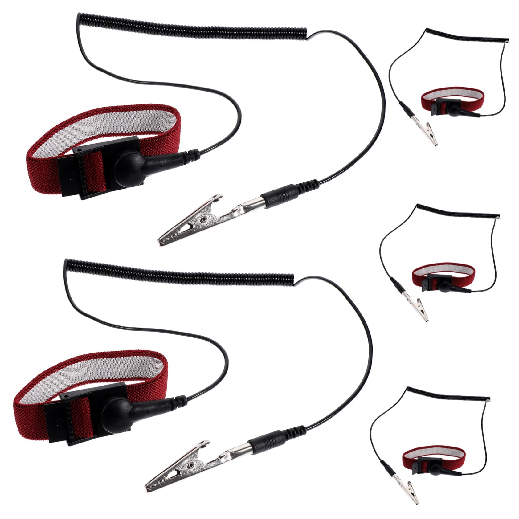 FUNOMOCYA Wristband Set 5pcs ESD Wrist Straps for Outdoor Reusable Grounding Wristb