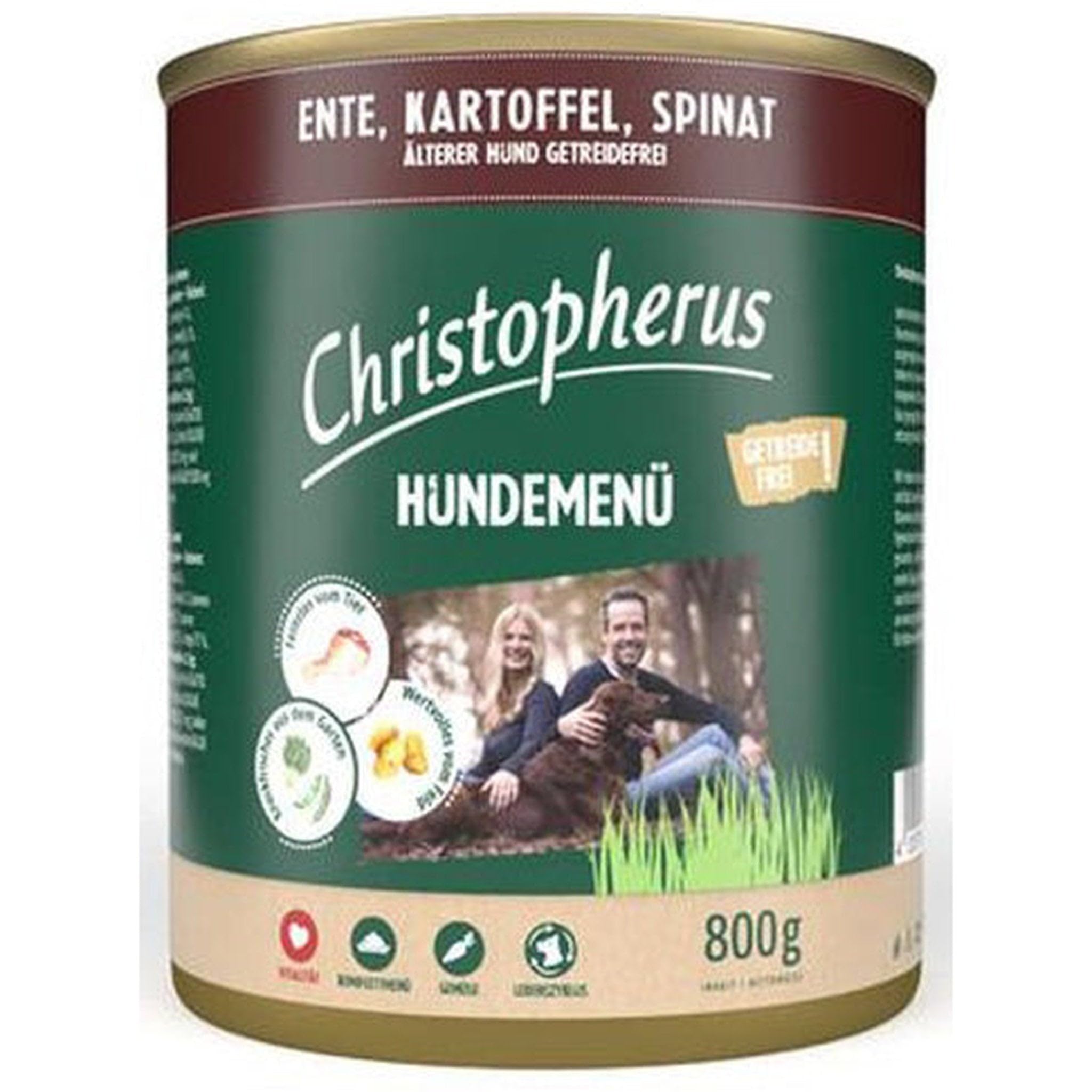 Christopherus Menue Senior z kaczką, ziemniakami, szpinakem, 6 x 800 g