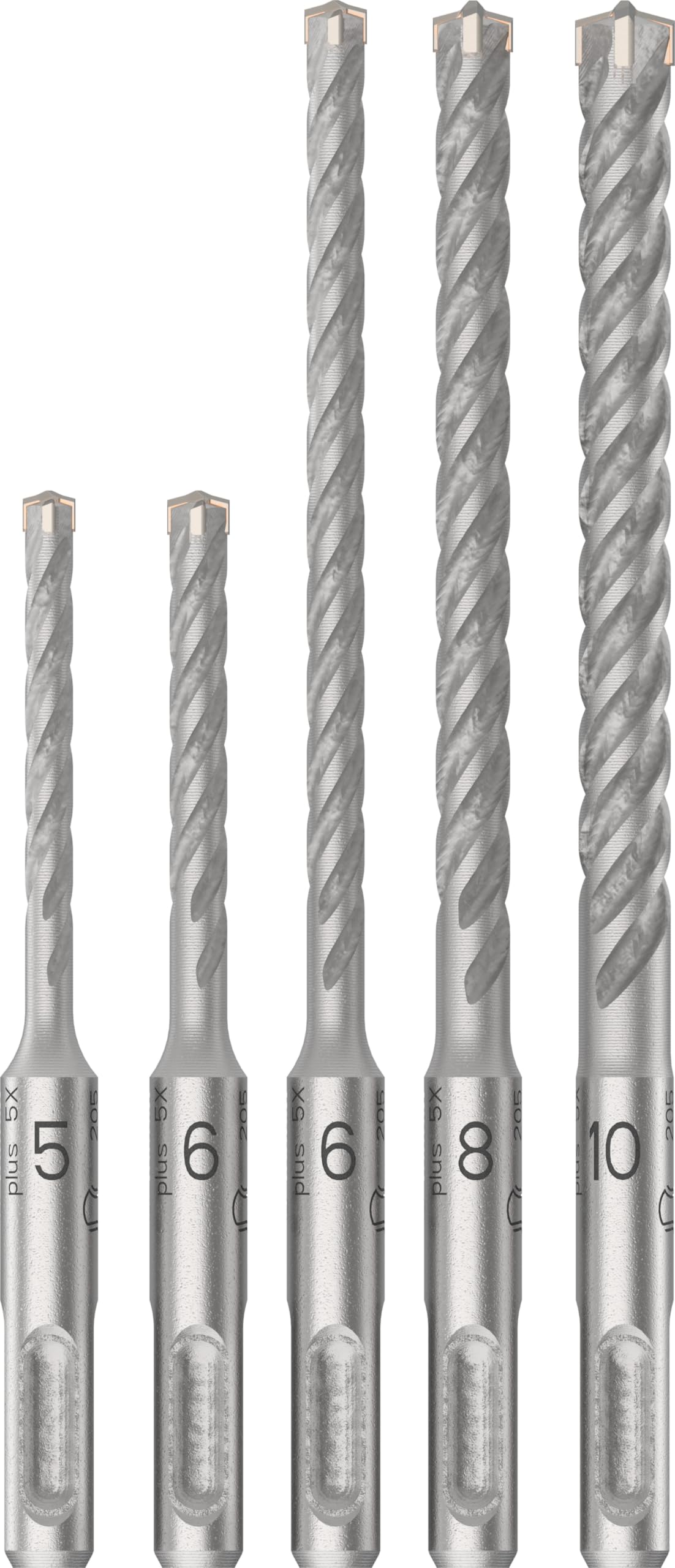 Bosch Bosch 5x PRO SDS plus-5X Hammer Drill Bit Set (for Concrete, Lime and sand bricks, Ø 5-10 mm, Professional Accessory Rotary Hamm